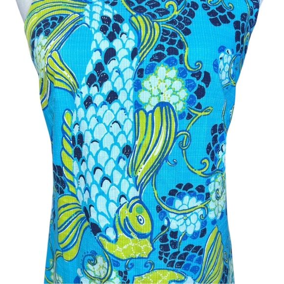 Lilly Pulitzer Stephanie Shift Dress 2 Koi Preppy Sirens Spring Colorful Chic - Picture 8 of 15